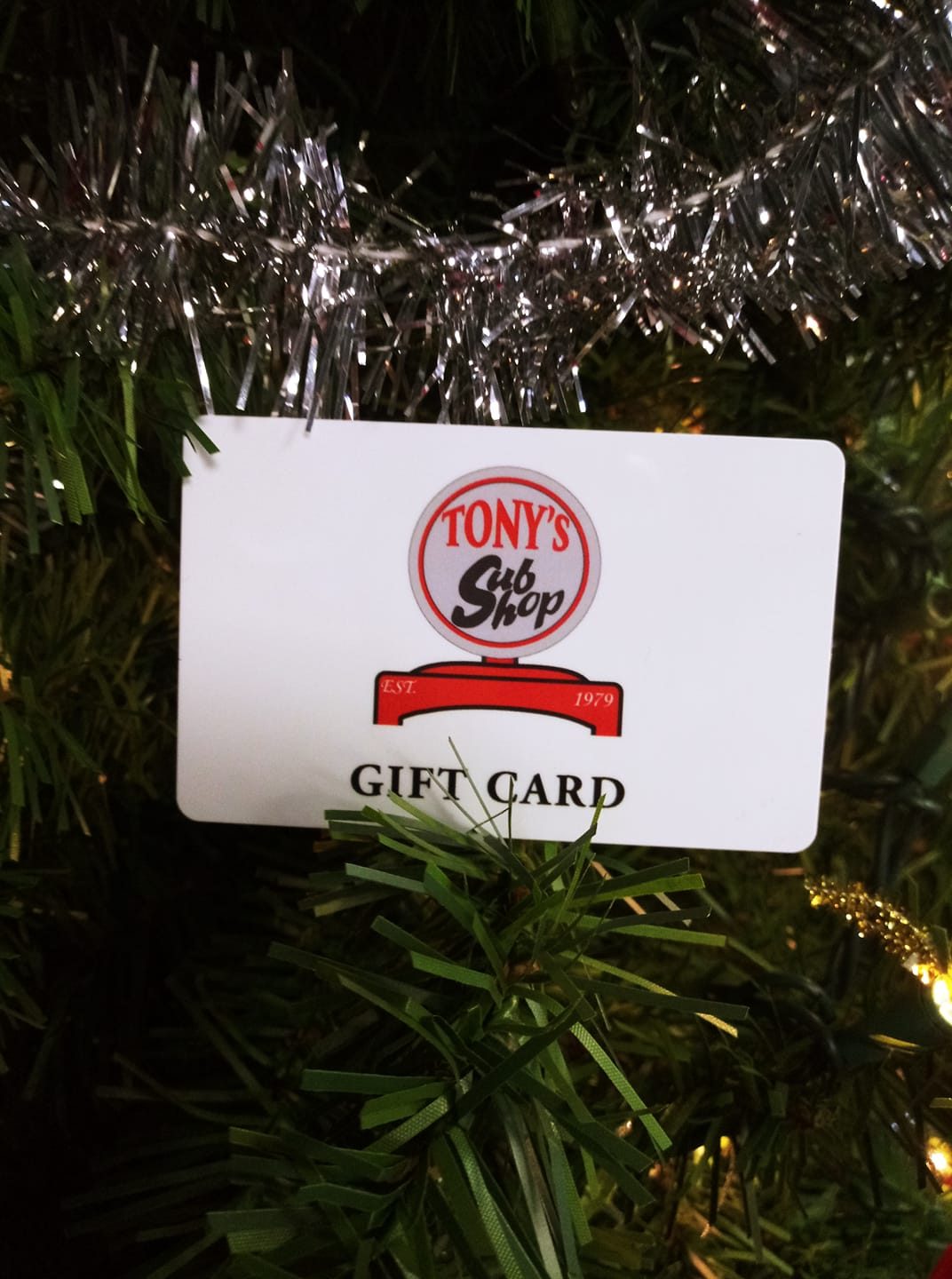 Tony's Sub Shop gift card